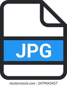 jpg file icon vector. symbol, sign, image