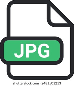 jpg file icon vector. symbol, sign, image