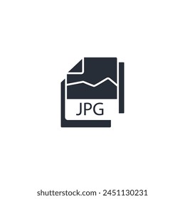 JPG file icon. vector.Editable stroke.linear style sign for use web design,logo.Symbol illustration.