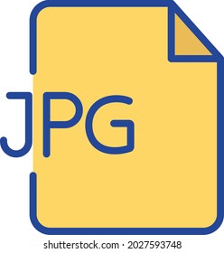 JPG File Isolated Vector icon which can easily modify or edit


