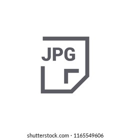 JPG File Modern Simple Outline Vector Icon