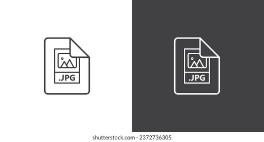 JPG File type icons. File formats in flat design. File and documents extensions. Icons for ui. Vector illustration. Document type icons. File formats in flat design.