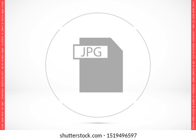JPG file vector icon 10 eps icon. File for computer icon. file for phone icon. file to download 