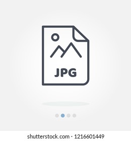 jpg file vector icon