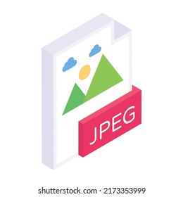 JPG-Format-Symbol im 3D-Stil 