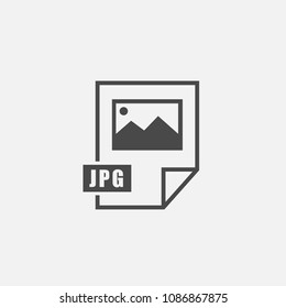 JPG format vector icon