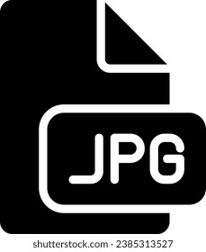 jpg glyph icon illustration vector