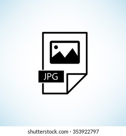 jpg icon  - black vector icon