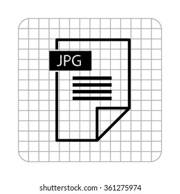 jpg icon  - black vector icon