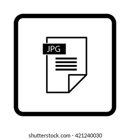 jpg icon  - black vector icon