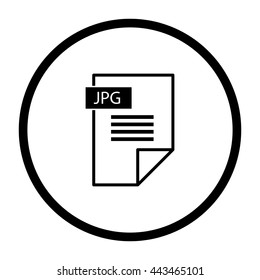 jpg icon  - black vector icon