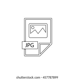 jpg icon  - black vector icon