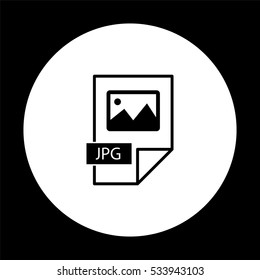 Jpg Icon -  Black Vector Icon