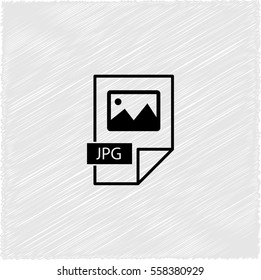 jpg icon -  black vector icon