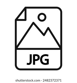 JPG Icon Collection Digital Image Format Illustrations for Graphic Design and Photography