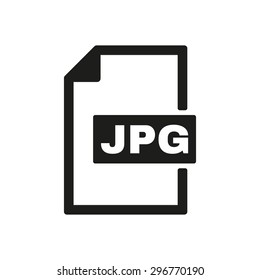 The JPG icon. File format symbol. Flat Vector illustration