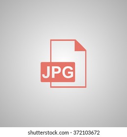 Jpg icon file vector. Flat design style eps 10