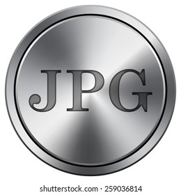 JPG icon. Internet button on white background. EPS10 Vector. 
