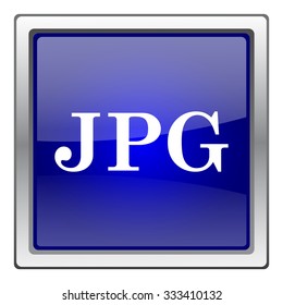 JPG icon. Internet button on white background. EPS10 vector.