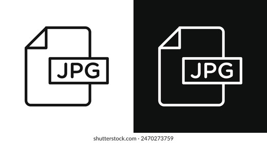 Jpg icon pack. Jpeg file type vector sign. Image picture file jpg format icon.