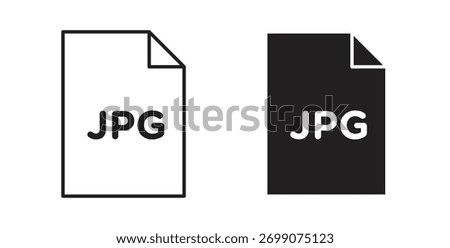 Jpg icon simple flat trend modern graphic design abstract logotype