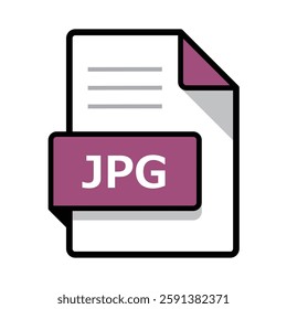 JPG icon, simple vector illustration