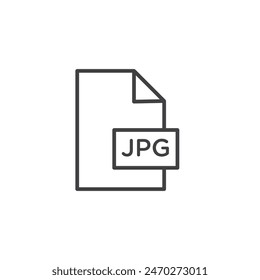 Jpg icons. Jpeg file type vector symbol. Image picture file jpg format vector.