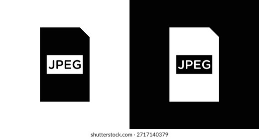 Conjunto de iconos JPG. iconos vectoriales diseñados en estilo relleno