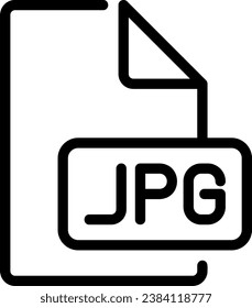 jpg line icon illustration vector