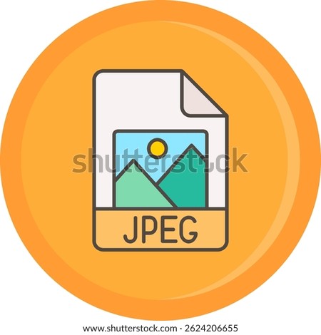 Jpg Line vector Icon Design