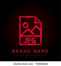 Jpg red chromium metallic logo