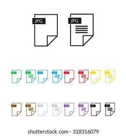 jpg - vector icon