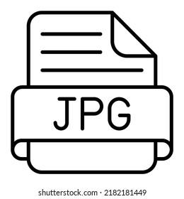Icono vectorial Jpg. Se puede usar para imprimir, móviles y aplicaciones web.