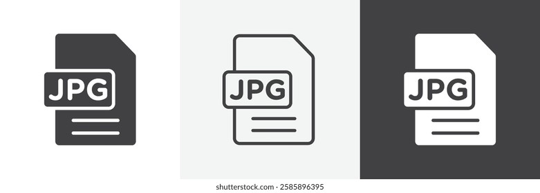 Jpg vector icons collection graphic designs for ui designs