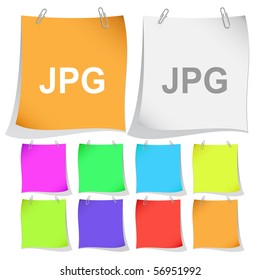JPG. Vektorgrafik-Papiere.