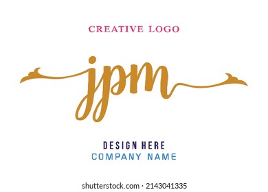 JPM  lettering logo is simple, easy to understand and authoritative