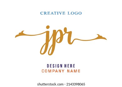 JPR  lettering logo is simple, easy to understand and authoritative
