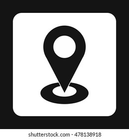 JPS icon in simple style isolated on white background. Navigation symbol