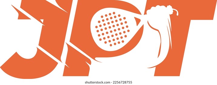 JPT Padel logo orange wordmark