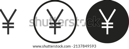 JPY Japanese Yen icon . web icon set .vector illustration