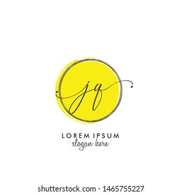 JQ Initial beauty monogram logo vector