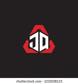 JQ initial logo modern and futuristic concept for esport or gaming logo