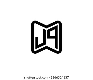 JQ logo design vector template