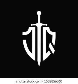 JQ logo with shield shape and sword