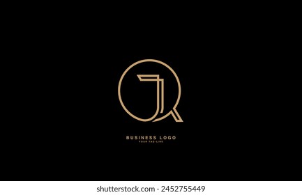 JQ, QJ, J, Q, Abstract Letters Logo Monogram