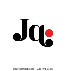 JQ Typografie, Vektormonogrammgrafik.