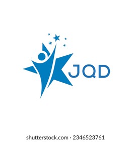 JQD Letter logo white background .JQD Business finance logo design vector image in illustrator .JQD letter logo design for entrepreneur and business.
