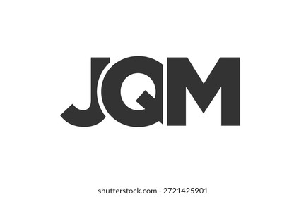 JQM modelo de design de logotipo com texto forte e moderno em negrito. Logotipo vetorial inicial com tipografia simples e mínima. Identidade de empresa moderna ideal para a presença de marca de empresas.