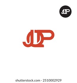 Design do Monograma da Letra do Logotipo JQP