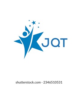 JQT Letter logo white background .JQT Business finance logo design vector image in illustrator .JQT letter logo design for entrepreneur and business.
